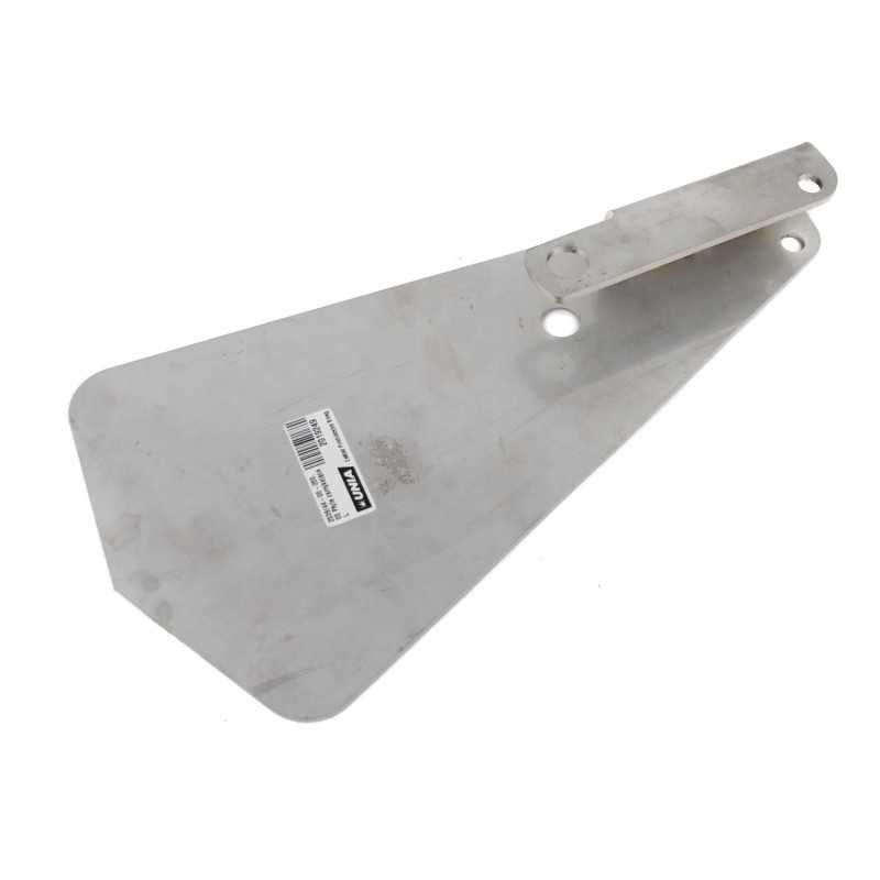 Kairėje pusėje esanti barstytuvo uždarymo plokštė yra jungiamasis kraštas