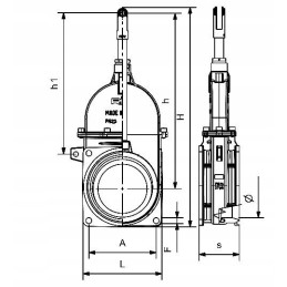 Netikras flanšinis vožtuvas 4 colių Riv10 Perla