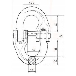6 mm jungiamoji jungtis