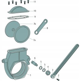 Tarpiklis cilindrinio vožtuvo įvorės sandarikliui 32x22x8 mm m
