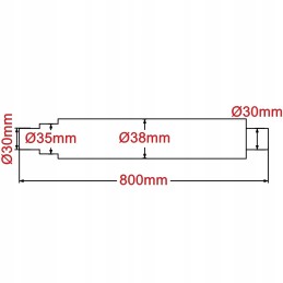 Varomasis velenas 80cm barstytuvas 2219050080