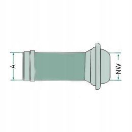 Vyriška jungtis 150 mm 6c žarnai, itališka sistema