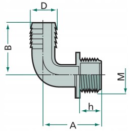 Žarnos jungties alkūnė 1132213