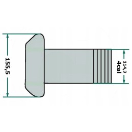 Lizdas su išoriniu sriegiu autocisternai