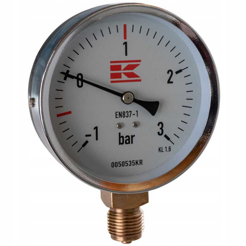 Vakuuminis manometras tanklaiviui 1 2 colių 100 mm 3 barai