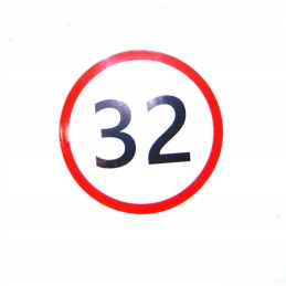 Lipdukas greičio apribojimas 32 km h traktoriams