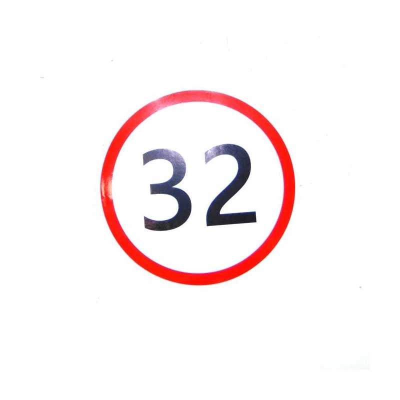 Lipdukas greičio apribojimas 32 km h traktoriams