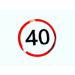 Lipdukas greičio apribojimas 40 km h traktoriams