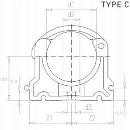 Vamzdžio spaustukas 1 2