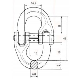 6 mm jungiamoji jungtis