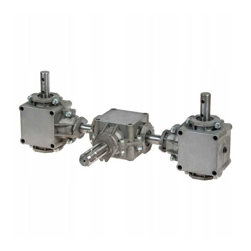 Trijų pavarų rinkinys trąšų barstytuvui