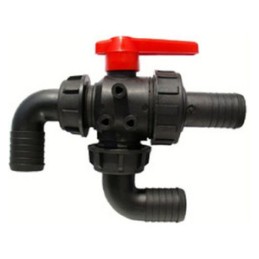 Trijų krypčių rutulinis vožtuvas fi 32 su varžtais 222466 purškimui