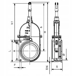 Statinės bako sklendės, 6 colių srieginis flanšas