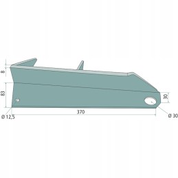 Dešinysis barstymo peilis Bergmann 608030134
