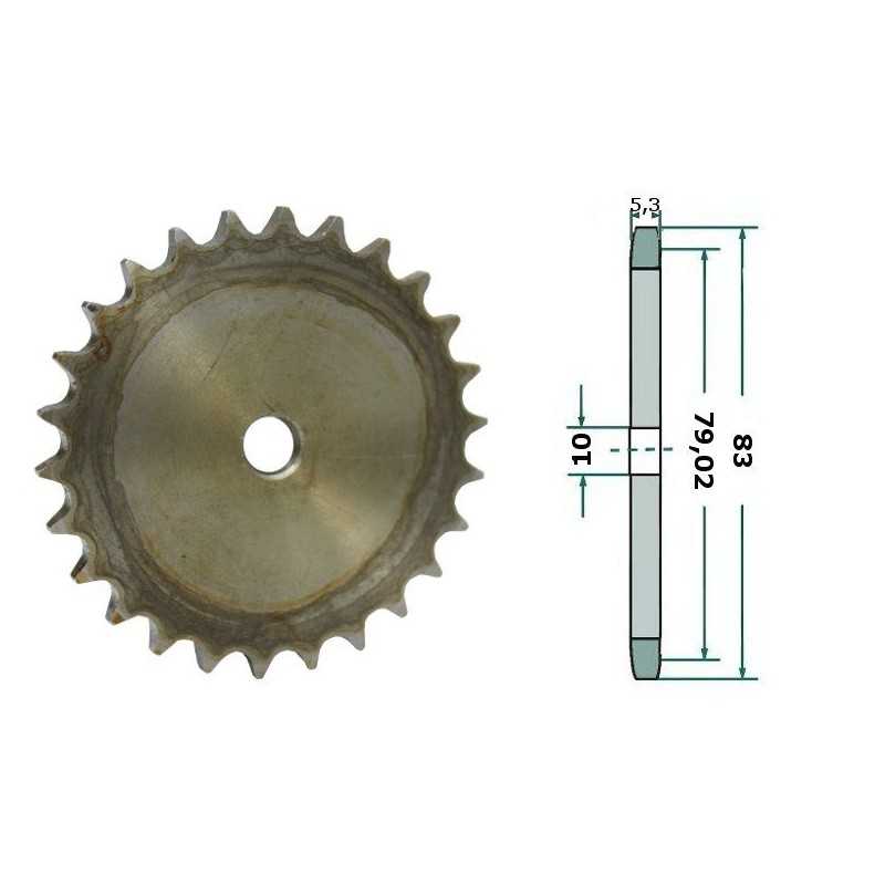 Grandininis ratas 3 8 colių 26 dantukai 83mm