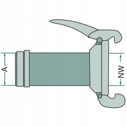 Kištukas su žarnos galu 150mm 4050220583