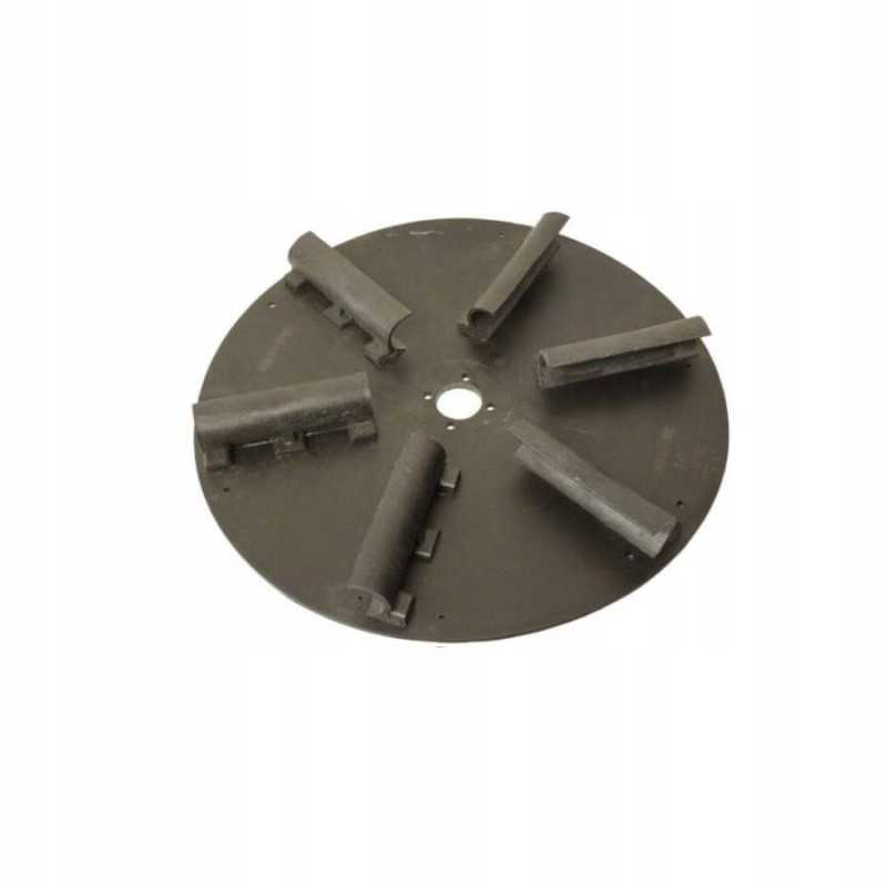 Bunkerio barstytuvo barstymo diskas su 6 peiliais