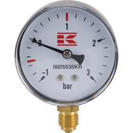 Vakuuminis manometras tanklaiviui 1 4 colių 63 mm 3 bar