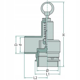 Apsauginis vožtuvas 1 bar 1 1 2 405087040000