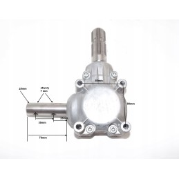 Dalgio trąšų barstytuvo kampinė pavara