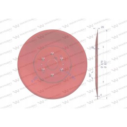 Slydimo diskas rotorinei žoliapjovei 1 85 m, 4 mm storio