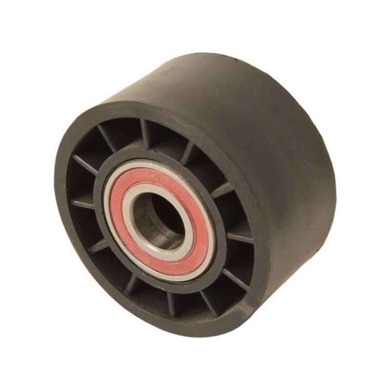 Diržo įtempimo volas, skirtas pjauti trąšų barstytuvą