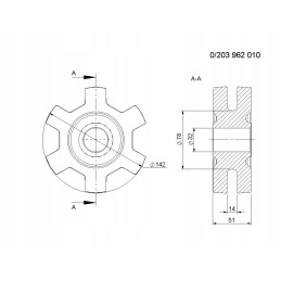 Lizdo ratas 0 203 962 010 t 088 barstytuvas
