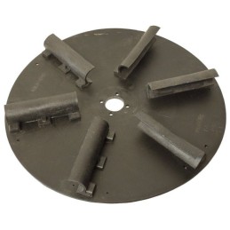 Bunkerio barstytuvo barstymo diskas su 6 peiliais