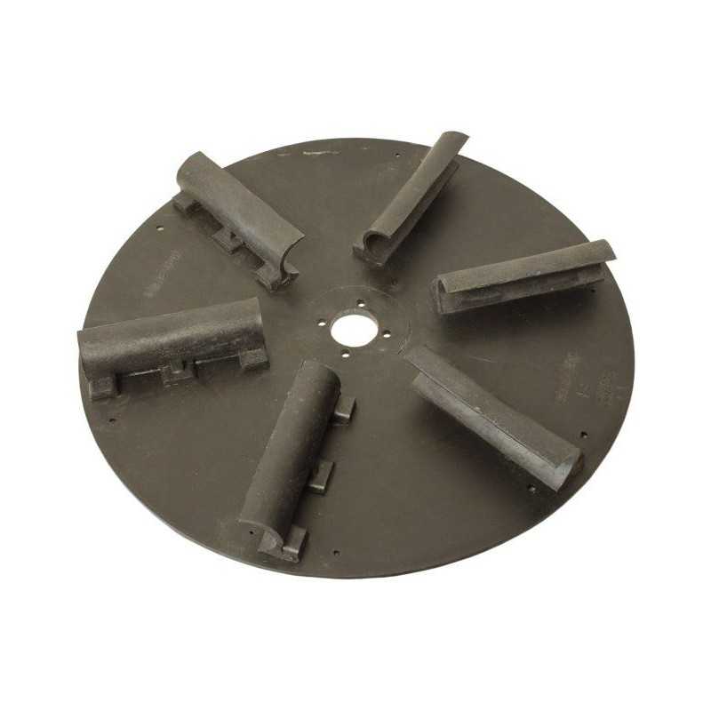 Bunkerio barstytuvo barstymo diskas su 6 peiliais