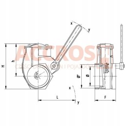 Statinės priekabos vožtuvas 3 colių, 2 x sriegis, rankinis