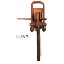 Motogeninės priekabos kairysis barstytuvo segtukas