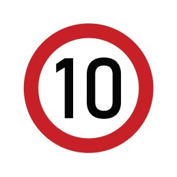 Lipdukas greičio apribojimas 10km 200mm
