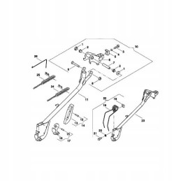 Įtempimo spyruoklė su grandinės atrama AC490651 490