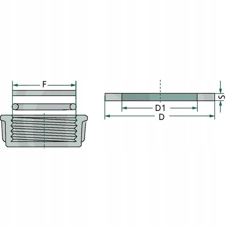 Srutos vamzdžio jungties tarpiklis 2 colių 60 40 mm