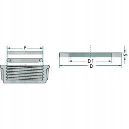 Srutos vamzdžio jungties tarpiklis 2 colių 60 40 mm