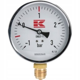 100 mm vakuuminis manometras tanklaiviams nuo 1 iki 3