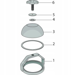 4 colių statinės bako stebėjimo stiklas su tvirtinimu