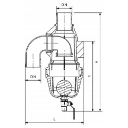 Uždarymo vožtuvas tanklaivio sifonui 60 riv337 oce