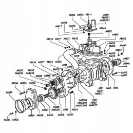 Battioni Pagani AM2 Mec5000 pavaros korpusas