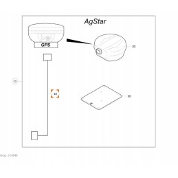 Novatel Ag Star 6 0m NL874 GPS antenos laidas