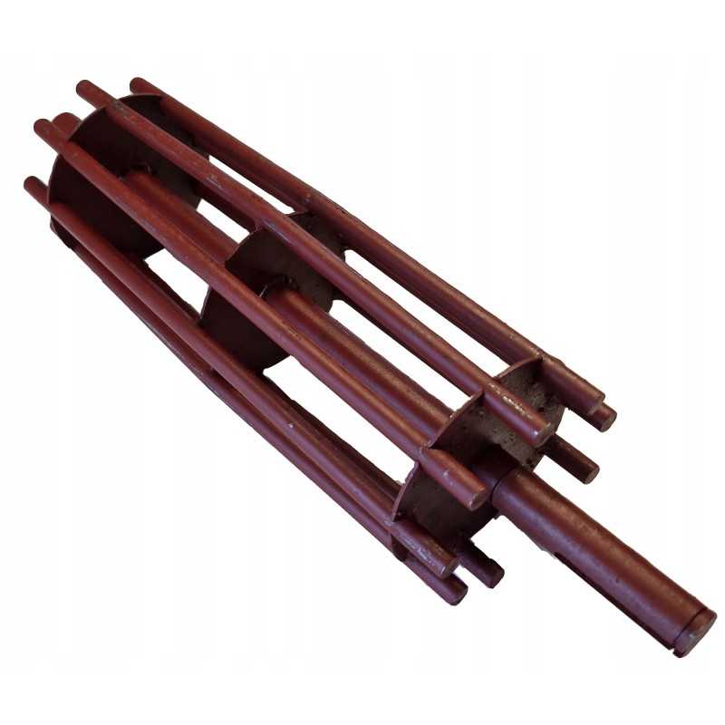 Būgnas su voleliu, varantis drugelio dalgio barstytuvą