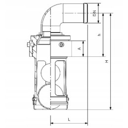 Perpildymo apsauginis vožtuvas prijungimui oe 60 mm