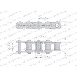 Naudotas ritininės grandinės 16b 1 106pz r1 1 adapteris