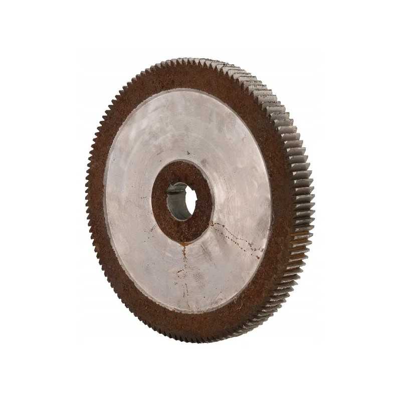 Reketinis ratas su pasvirusiais dantimis