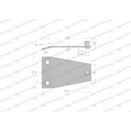 Peilio laikiklio rotacinės vejapjovės taikymo puodas