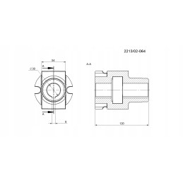 Galinės movos pleištas 221302064 sfera fi 30