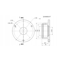 Didelis barstytuvo korpusas su flanšu 1208 motoge