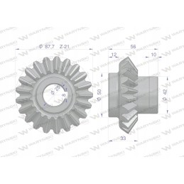 Nuožulnus ratas plačiai naudojamas su rotacine vejapjove