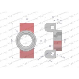 Guolių korpusas tinka rotacinėms žoliapjovėms