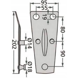 Kverneland Deutz Motogeneri vejapjovės peilių laikiklis